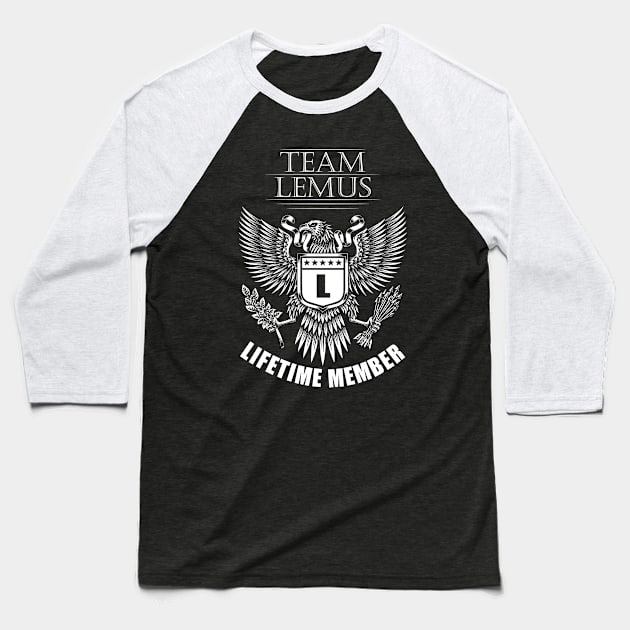 Lemus Name Team Shirt Lemus Lifetime Member Baseball T-Shirt by Luxury Olive Digital